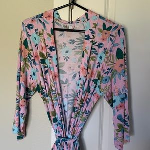 Floral Pink Women's Robe